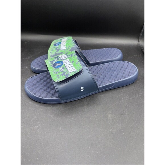 🔥 Minnesota Timberwolves Anthony Edwards Abu Dhabi 2023 iSlide Shoes 🔥 - Picture 5 of 10